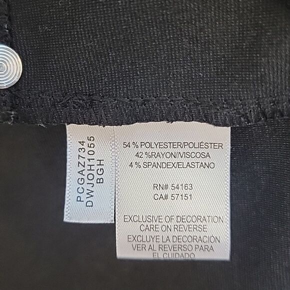 DKNY Gray Houndstooth Skinny Fit Ankle Pants Womens Size M - Picture 10 of 13